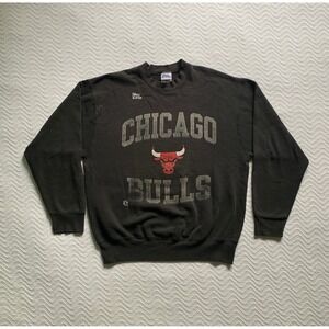 VTG Y2K NBA Chicago Bulls Sweatshirt Sz XL Jordan Era streetwear grunge rare‎